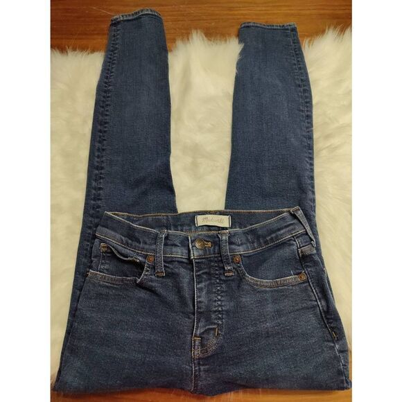 9"  Mid-Rise Skinny Madewell Jeans - Picture 1 of 6